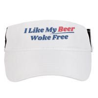 I Like My Beer Woke Free Adult Drive Performance Visor