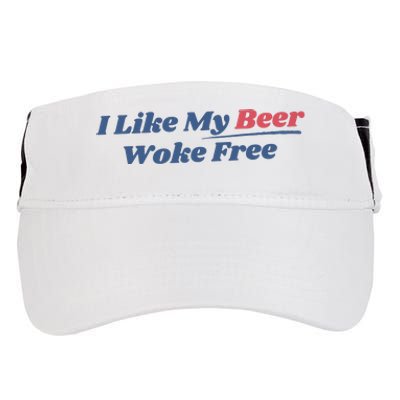 I Like My Beer Woke Free Adult Drive Performance Visor