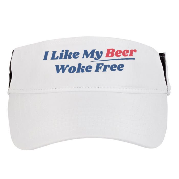 I Like My Beer Woke Free Adult Drive Performance Visor