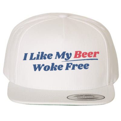 I Like My Beer Woke Free Wool Snapback Cap