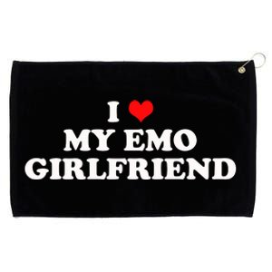 I Love My Emo Girlfriend Alt Goth 2000s Punk Emo Boyfriend Grommeted Golf Towel