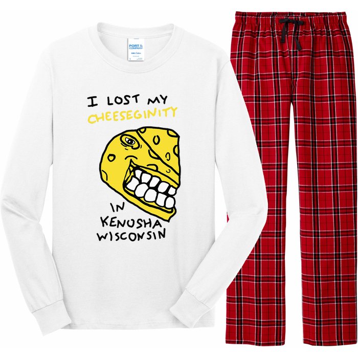 I Lost My Cheeseginity In Kenosha Wisconsin Long Sleeve Pajama Set