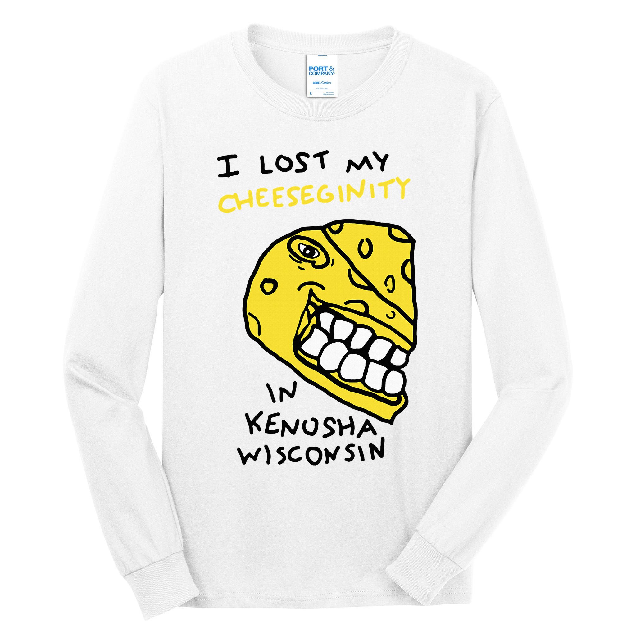 I Lost My Cheeseginity In Kenosha Wisconsin Tall Long Sleeve T-Shirt