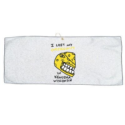 I Lost My Cheeseginity In Kenosha Wisconsin Large Microfiber Waffle Golf Towel