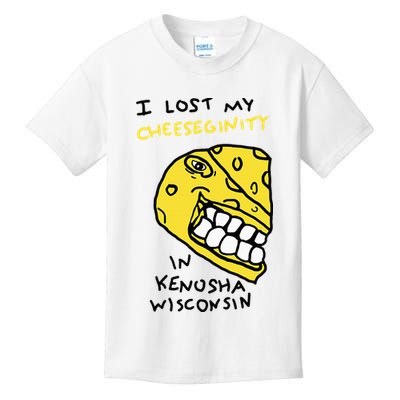 I Lost My Cheeseginity In Kenosha Wisconsin Kids T-Shirt