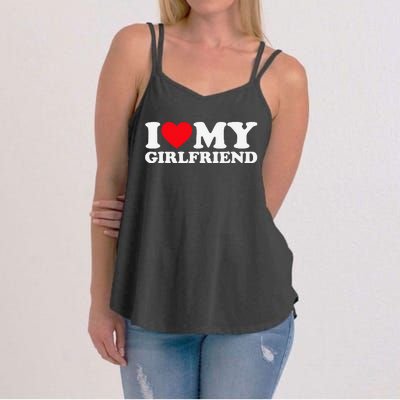 I Love My Hot Girlfriend I Heart My Hot Girlfriend Gf Women's Strappy Tank