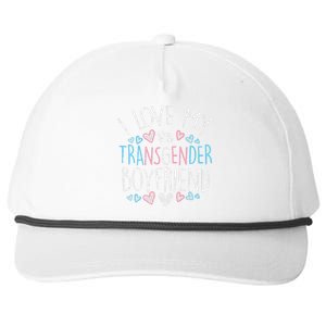 I Love My Transg Boyfriend Transsexual Transg Lgbt Women Snapback Five-Panel Rope Hat