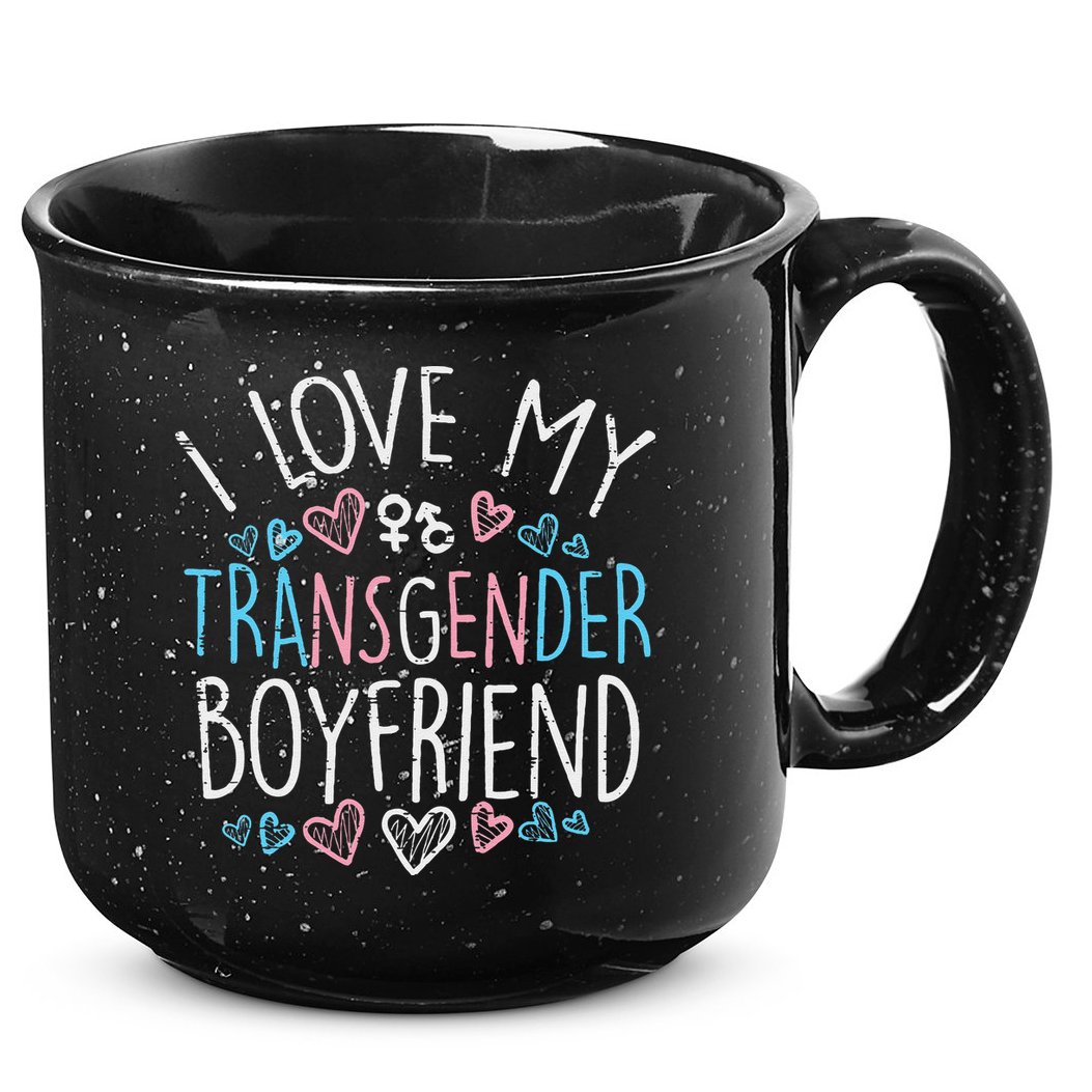 I Love My Transg Boyfriend Transsexual Transg Lgbt Women 15oz Campfire Ceramic Mug