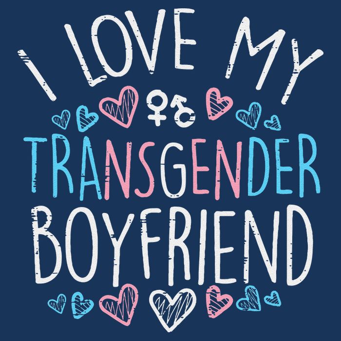I Love My Transg Boyfriend Transsexual Transg Lgbt Women Women's V-Neck T-Shirt