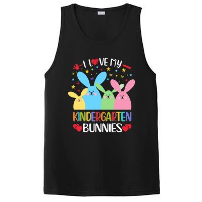 I Love My Kindergarden Bunnies Funny Teacher School Design Gift PosiCharge Competitor Tank