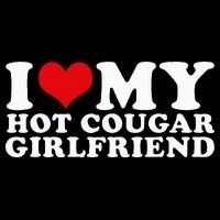 I Love My Hot Cougar Girlfriend I Heart My Hot Cougar Gf Hoodie