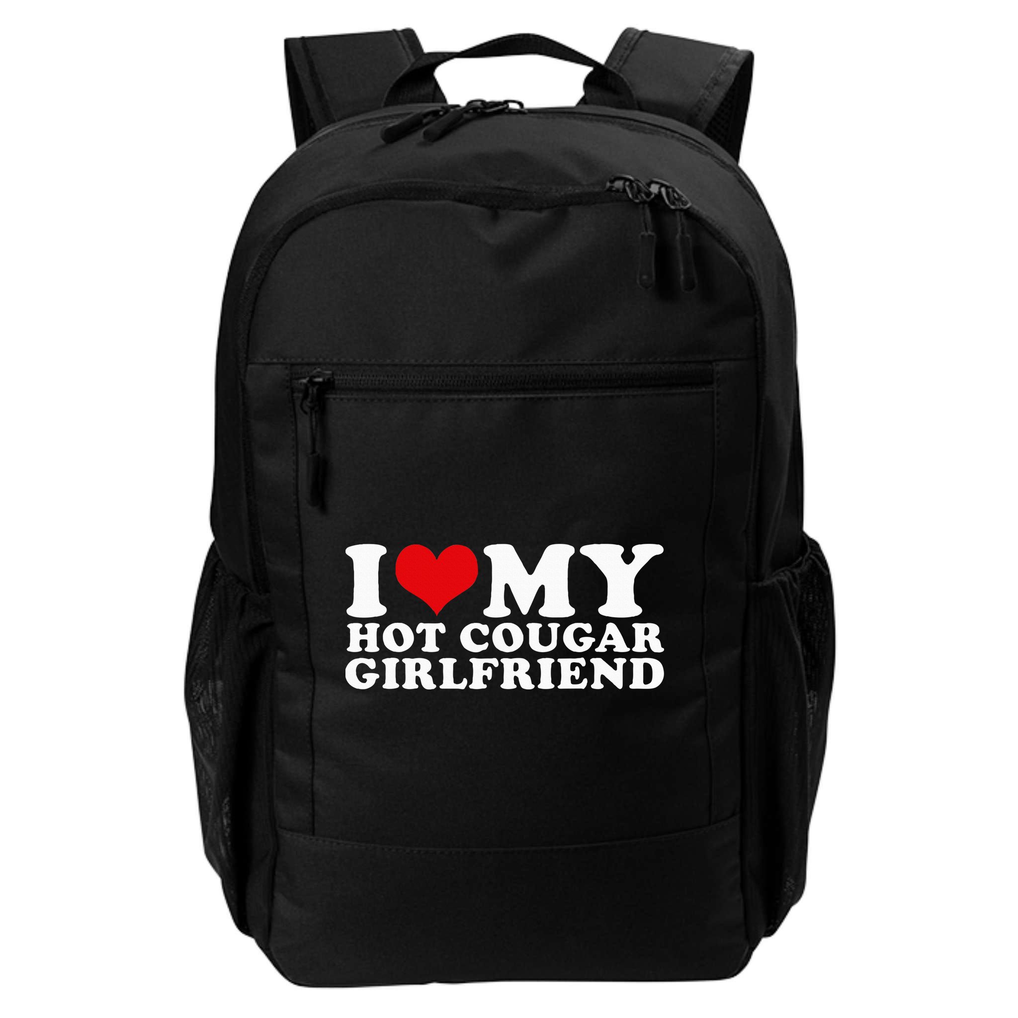 I Love My Hot Cougar Girlfriend I Heart My Hot Cougar Gf Backpack