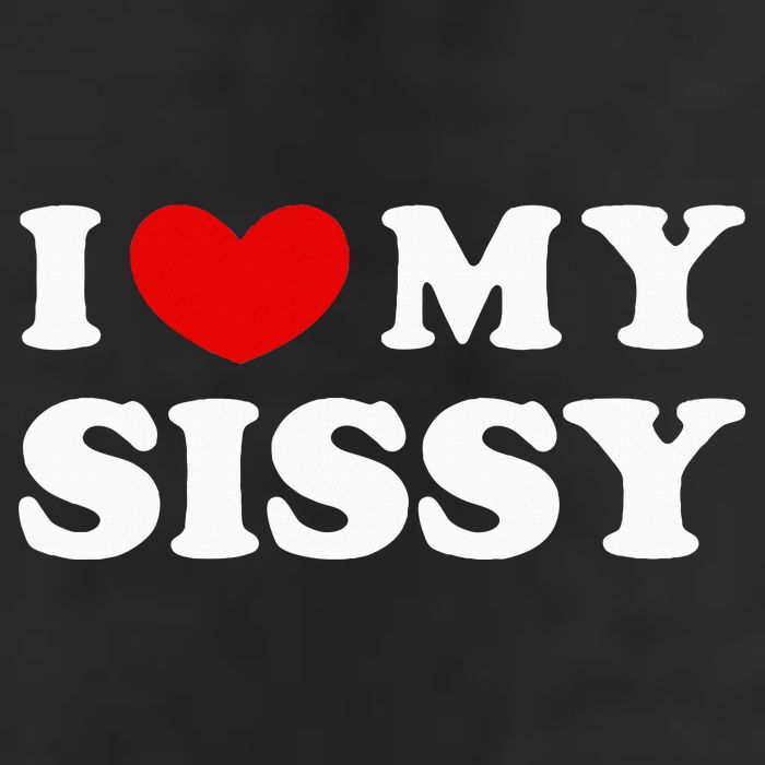 I Love My Sissy I Heart My Sister 7 Panel Mesh Trucker Snapback Hat
