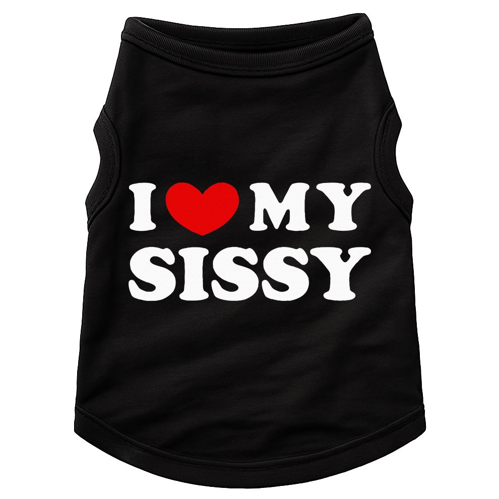 I Love My Sissy I Heart My Sister Doggie Tank