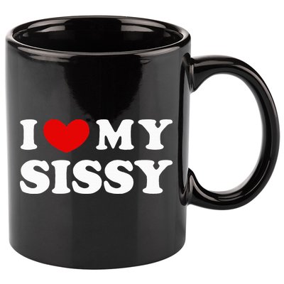 I Love My Sissy I Heart My Sister 11oz C Handle Ceramic Mug