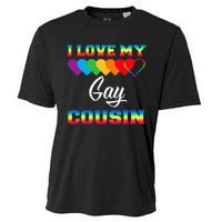 I Love My Gay Cousin Rainbow LGBT Pride Month Proud Cousin Cooling Performance Crew T-Shirt