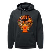 I Love My Roots Back Powerful Black History Month Dna Pride Performance Fleece Hoodie