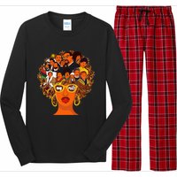 I Love My Roots Back Powerful Black History Month Dna Pride Long Sleeve Pajama Set