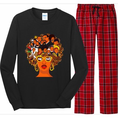 I Love My Roots Back Powerful Black History Month Dna Pride Long Sleeve Pajama Set