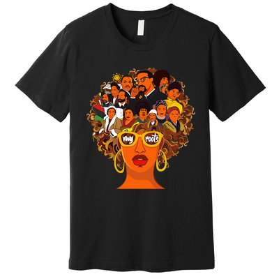 I Love My Roots Back Powerful Black History Month Dna Pride Premium T-Shirt