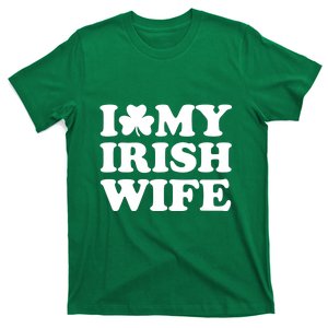 I Love My Irish Wife Shirt Novelty St Patricks Day T-Shirt