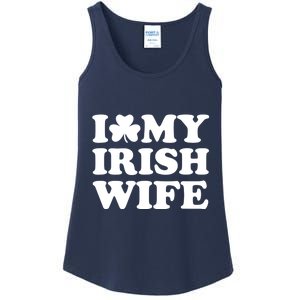 I Love My Irish Wife Shirt Novelty St Patricks Day Ladies Essential Tank