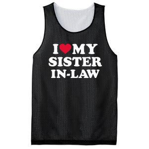 I Love My Sisterinlaw For Brotherinlaw Mesh Reversible Basketball Jersey Tank