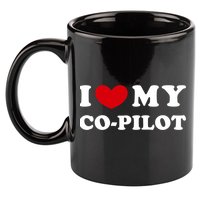 I Love My Copilot I Heart My Copilot Great Gift 11oz C Handle Ceramic Mug