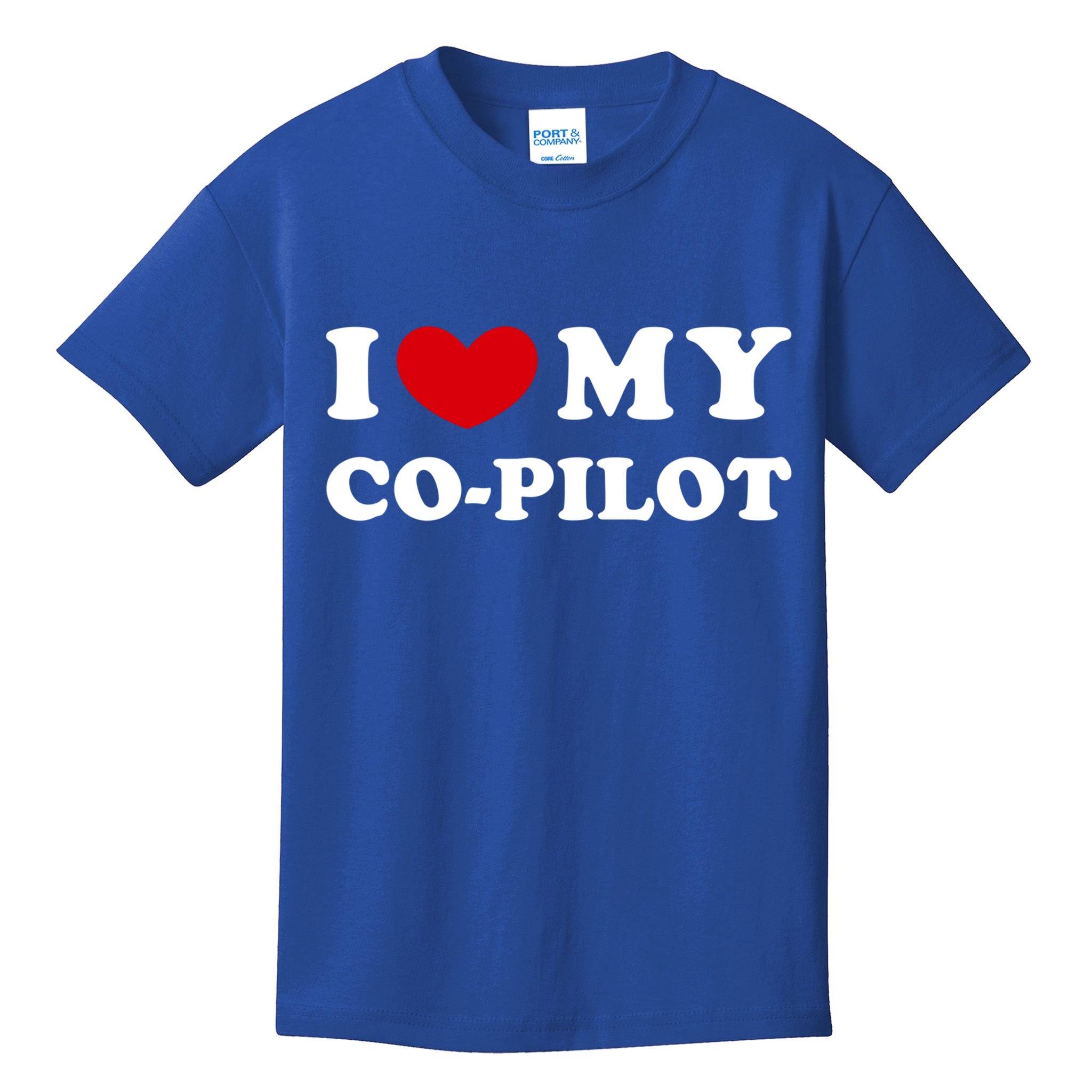 I Love My Copilot I Heart My Copilot Great Gift Kids T-Shirt