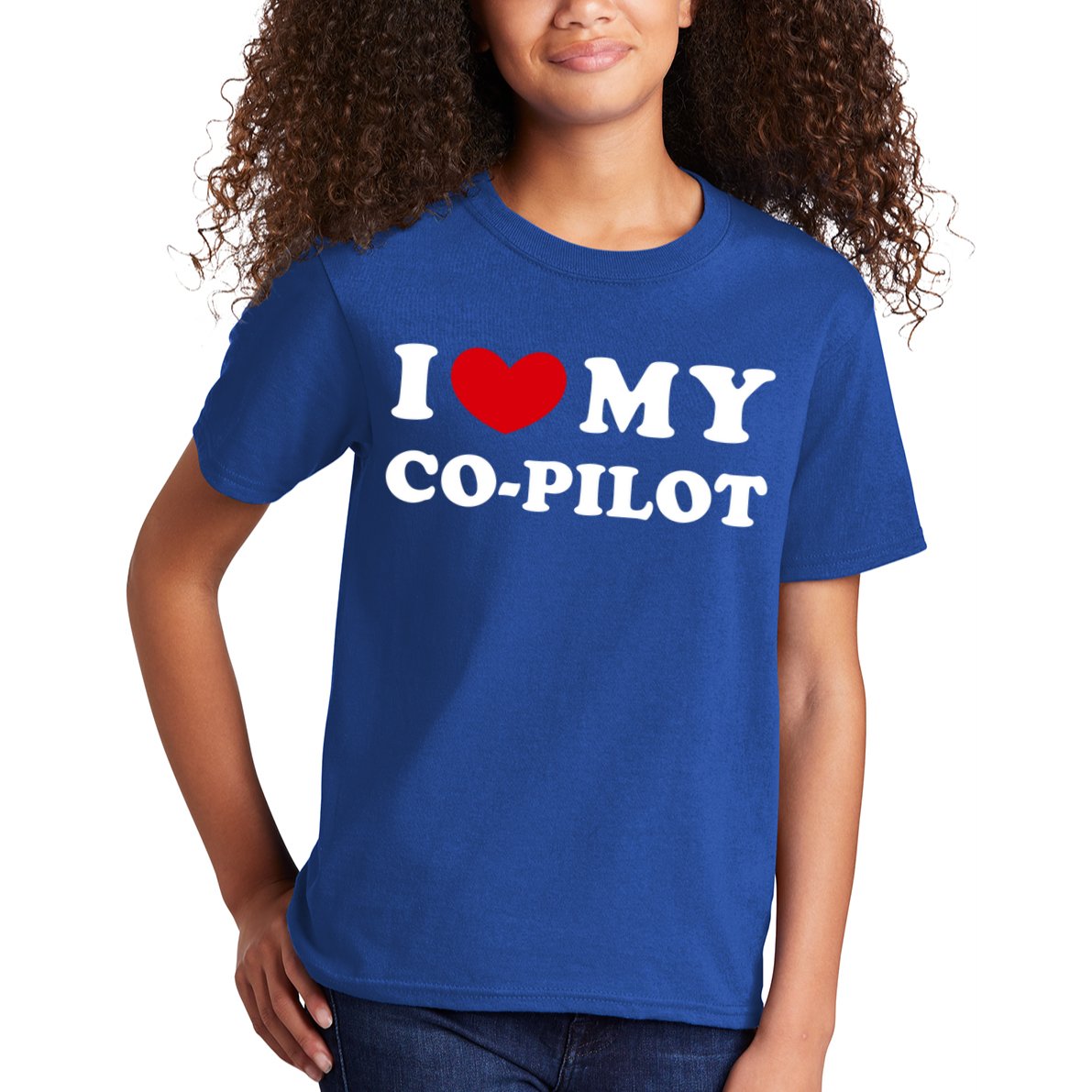 I Love My Copilot I Heart My Copilot Great Gift Kids T-Shirt