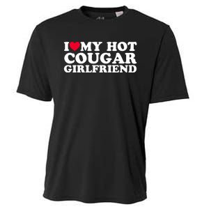 I Love My Hot Cougar Girlfriend GF I Heart My Hot Cougar Girlfriend Cooling Performance Crew T-Shirt