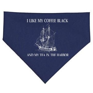 I Like My Coffee Black And Tea In The Harbor USA-Made Doggie Bandana