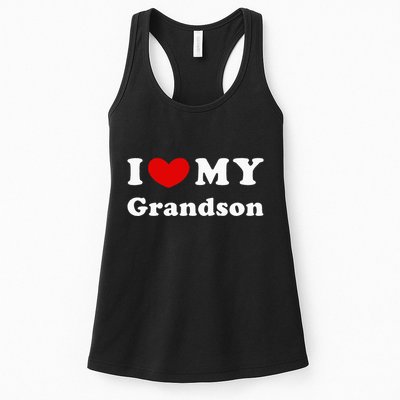 I Love My Grandson Womens Tank Top