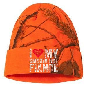 I Love My Smoking Hot Fiance Funny Fiancee Anniversary Kati Licensed 12" Camo Beanie