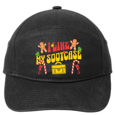 I Like My Suitcase Funny Sootcase Viral Meme 7-Panel Snapback Hat