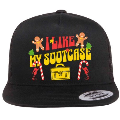 I Like My Suitcase Funny Sootcase Viral Meme Flat Bill Trucker Hat