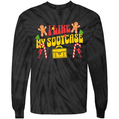 I Like My Suitcase Funny Sootcase Viral Meme Tie-Dye Long Sleeve Shirt