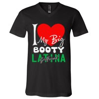 I Love My Big Booty Girlfriend I Heart My Big Booty G V-Neck T-Shirt