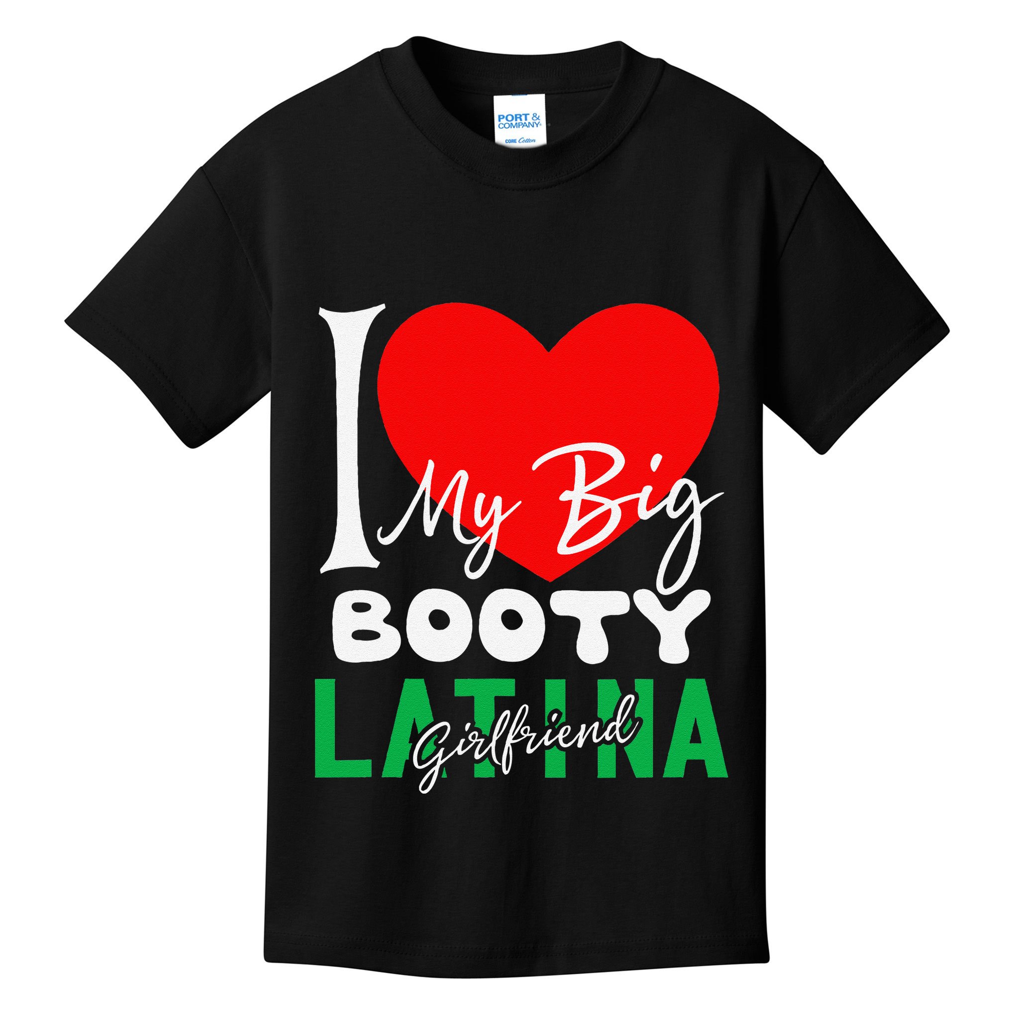 I Love My Big Booty Girlfriend I Heart My Big Booty G Kids T-Shirt