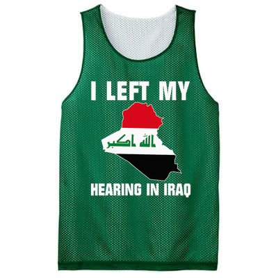 I Left My Hearing In Iraq Mesh Reversible Basketball Jersey Tank