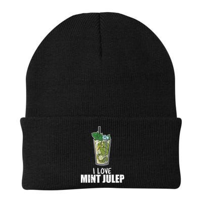 I Love Mint Julep Cocktail Alcohol Lover Gift Beanie