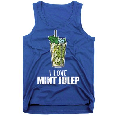 I Love Mint Julep Cocktail Alcohol Lover Gift Tank Top