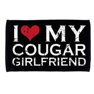 I Love My Cougar Girlfriend I Heart My Cougar Girlfriend GF  Microfiber Hand Towel