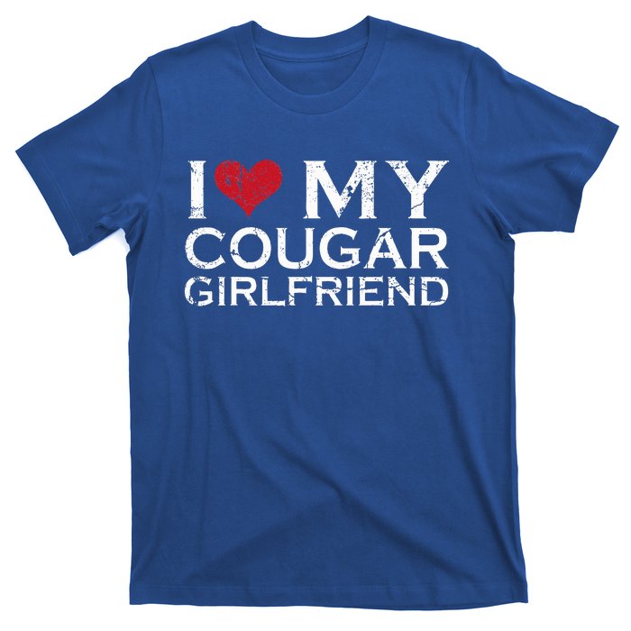 I Love My Cougar Girlfriend I Heart My Cougar Girlfriend GF  T-Shirt