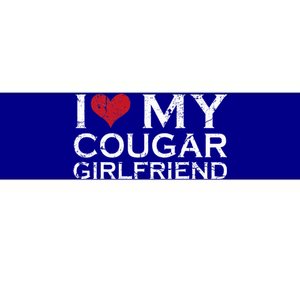 I Love My Cougar Girlfriend I Heart My Cougar Girlfriend GF  Bumper Sticker