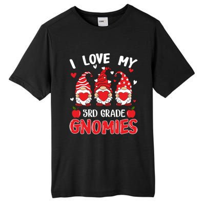 I Love My 3rd Grade Gnomies Cute Valentines Day Teacher Gift Tall Fusion ChromaSoft Performance T-Shirt