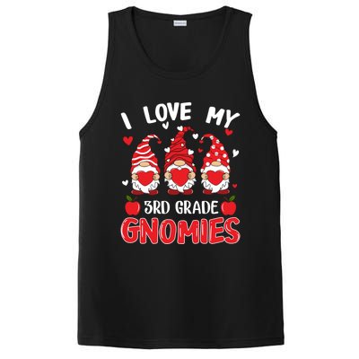 I Love My 3rd Grade Gnomies Cute Valentines Day Teacher Gift PosiCharge Competitor Tank