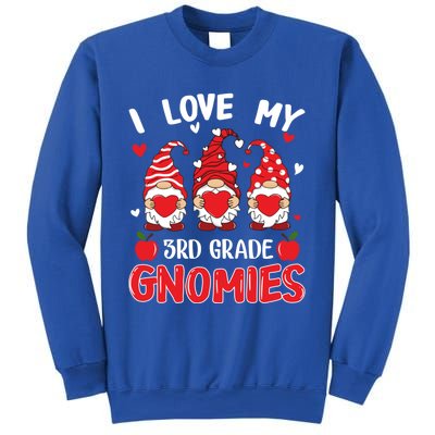 I Love My 3rd Grade Gnomies Cute Valentines Day Teacher Gift Sweatshirt