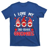 I Love My 3rd Grade Gnomies Cute Valentines Day Teacher Gift T-Shirt