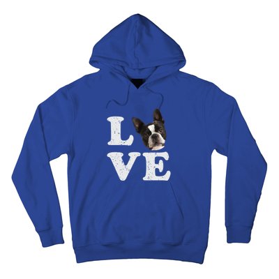 I Love My Boston Terrier Gift Dog Lovers Gift Hoodie